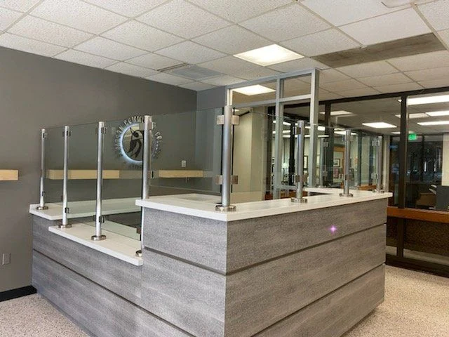 Bathroom glass and mirror installation